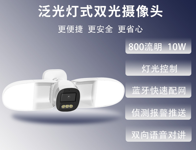 Home Security Flood Lights - Vollfarbige 4MP iCsee APP Flutlicht-IP-Kamera für
