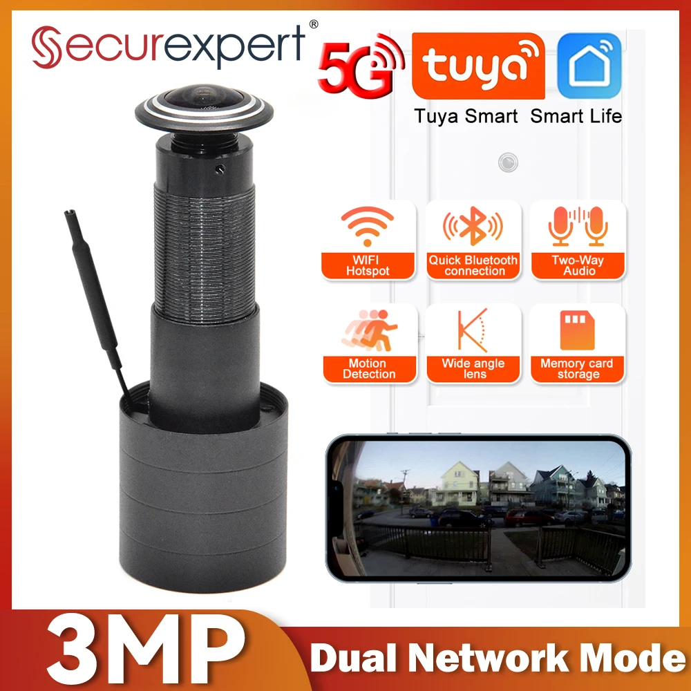 3MP HD 2,4G/5G WLAN-Türspion-K – Home Security Front Door Camera Bewertung und Preis