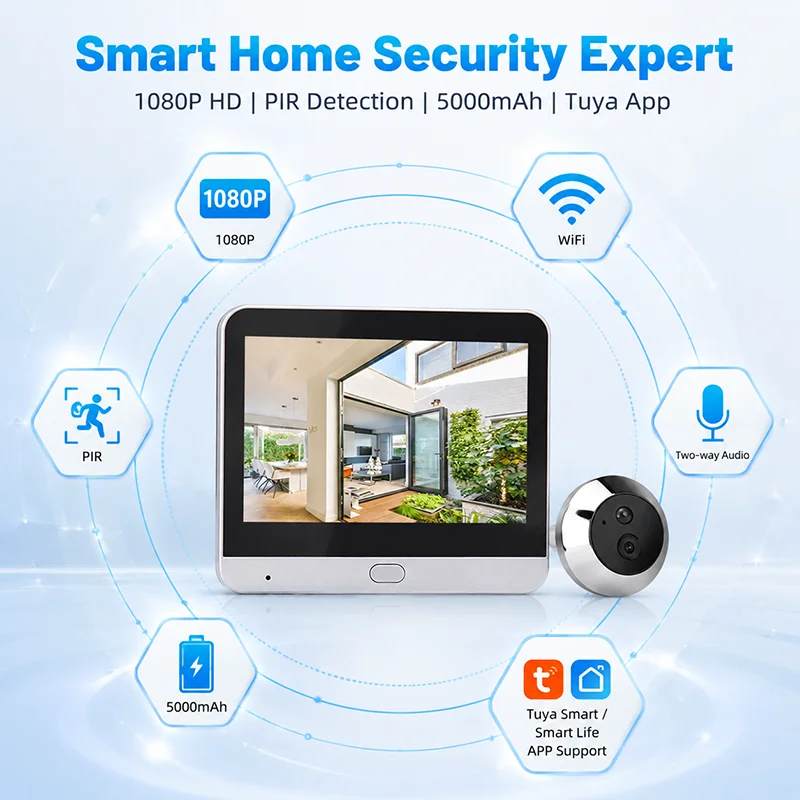 3MP Kabellose Digitale Türspio – Home Security Front Door Camera Bewertung und Preis