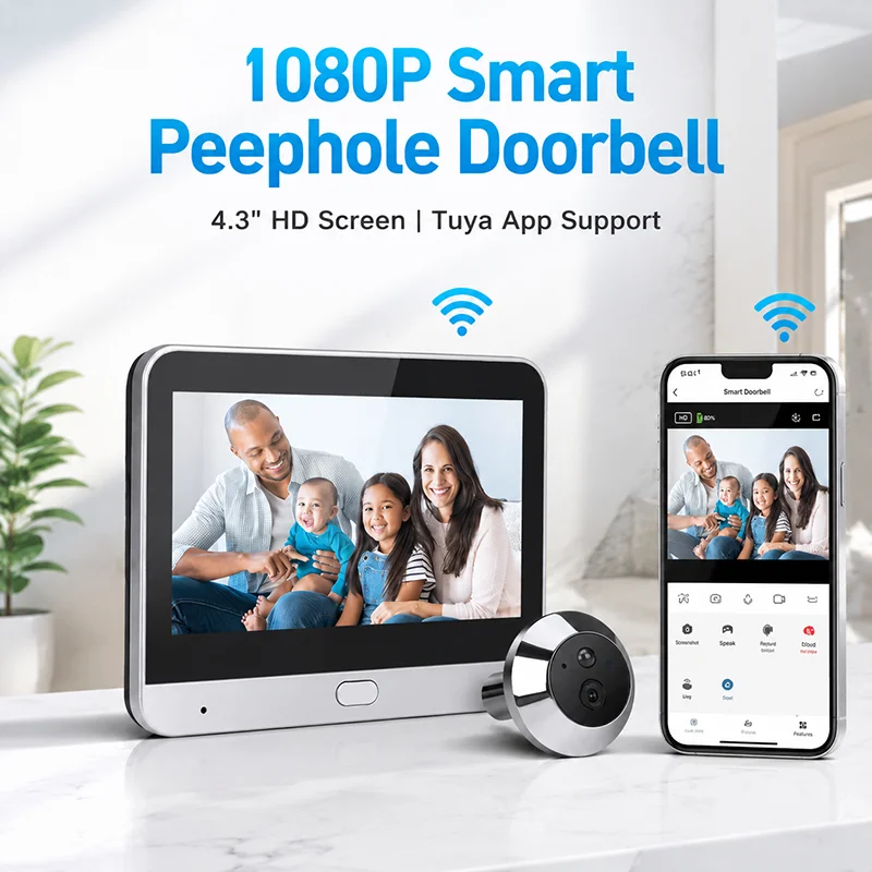 3MP Kabellose Digitale Türspio – Home Security Front Door Camera Bewertung und Preis