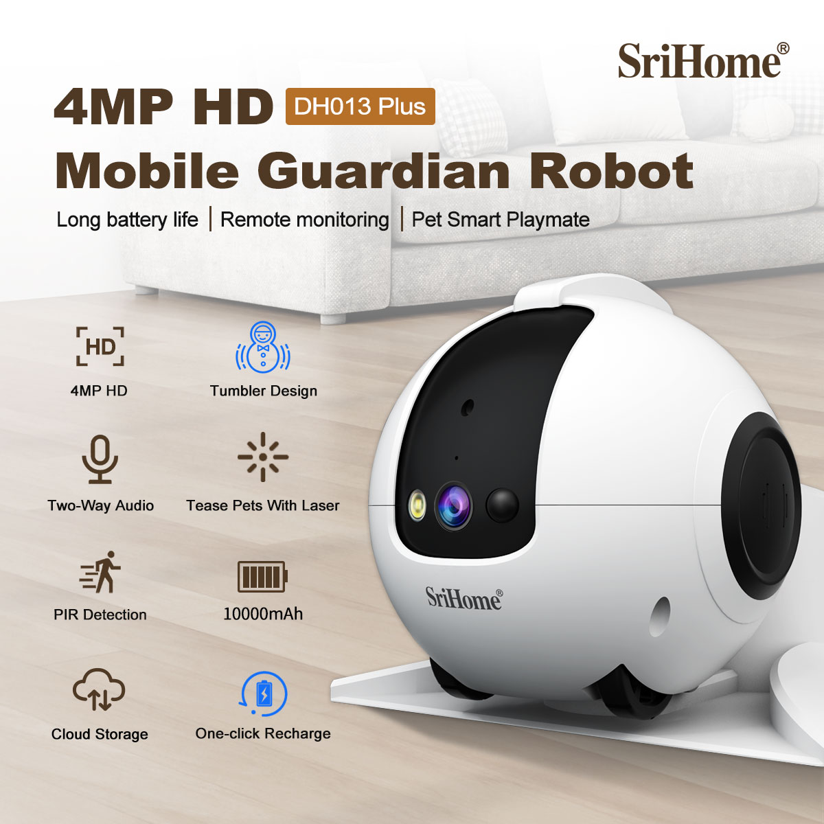 4MP Srihome APP Mobiler Wachro – Home Security Robots Bewertung und Preis